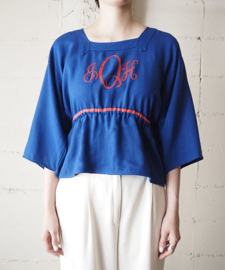 Embroidery Smock Blouse BL