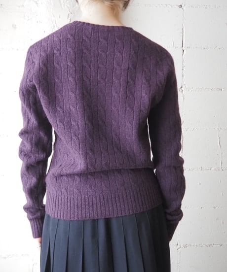 Ralph Lauren SPORT Wool Cable Sweater PUR