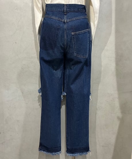KSENIA SCHNAIDER Cutoff Tuck Denim BL