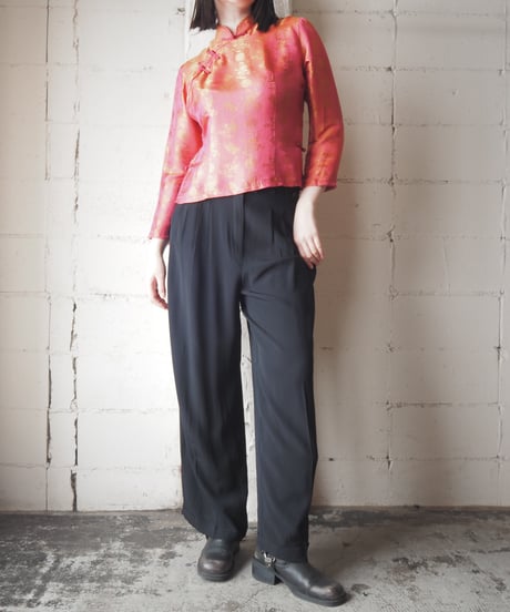 Jacquard Satin China Shirt PI