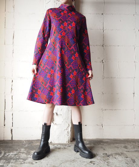 Flower Pattern Dress PURRE