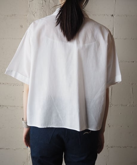 Open Collar Cutwork Lace Blouse WH
