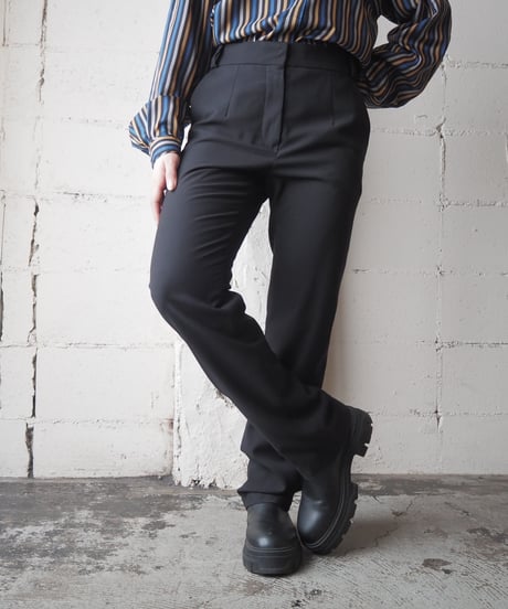 LOEWE Back Seam Straight Pants BK
