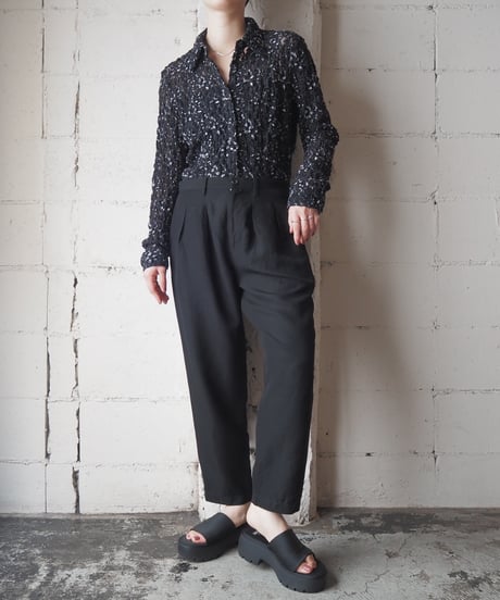 tricot COMME des GARÇONS 2 Tuck Slacks BK