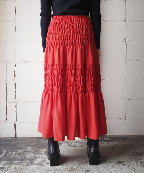 Shirring Design Skirt RE