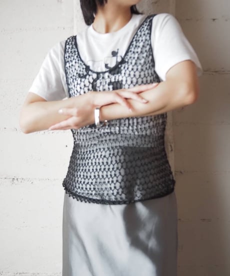 Beads Crochet Tank Top BK