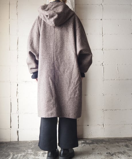 Dolman Sleeve Rib Cuff Coat BRBK