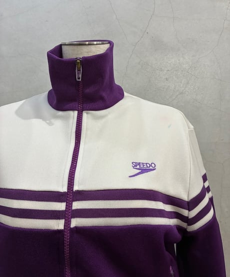 SPEEDO Bicolor High Neck Track Jacket PURWH