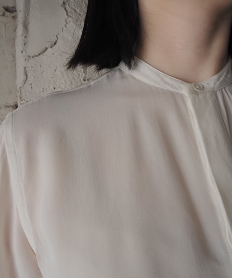 Ralph Lauren Silk Band Collar Shirt IV