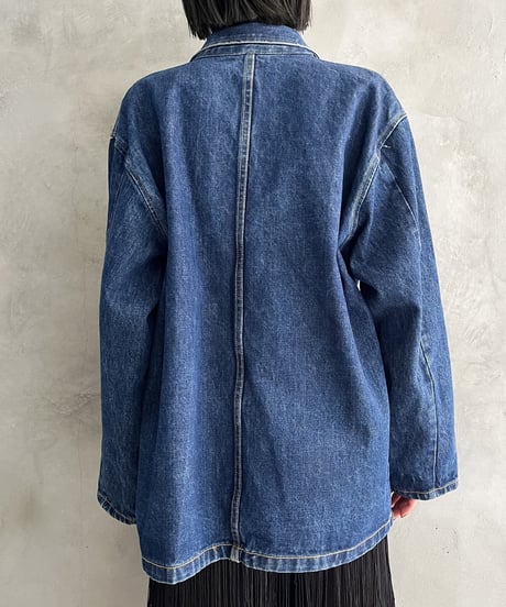 GEORGES MARCIANO Double Brest Denim Coat BL