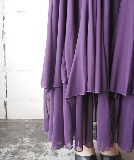 Seethough Circular Skirt PU