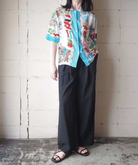 Tropical Pattern S/S Shirt WHLBL