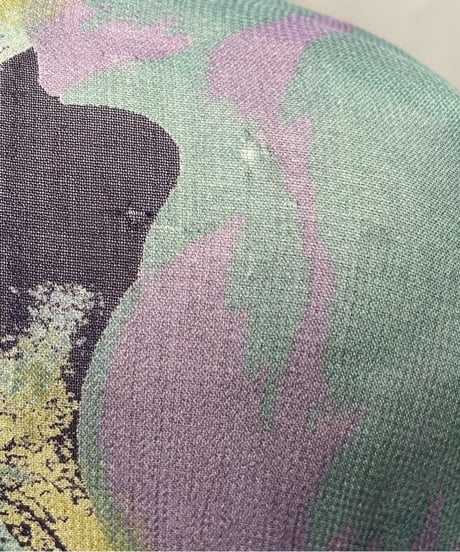 Flower Pattern Sheer Shirt PURGN