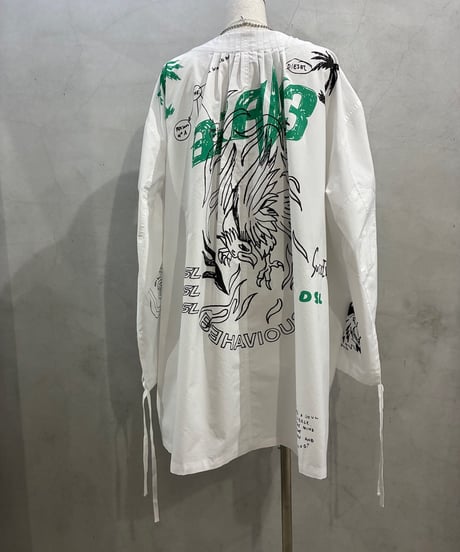 DIESEL Scribble Graphics Smock Dress WH