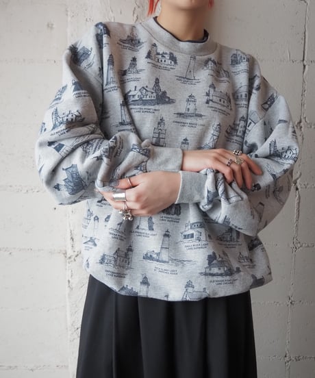 Light Lake Print Sweat GRNV