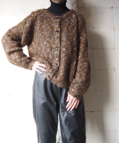 Color Nep Mohair Cardigan BR