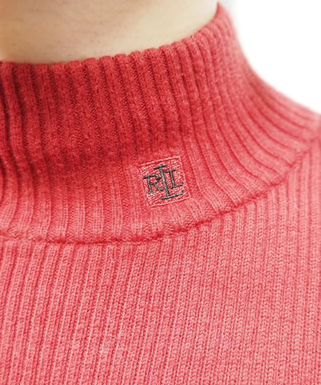 LAUREN Mock Neck Rib Knit RE