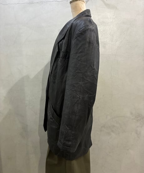 Leather Tailored Jacket BK