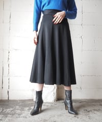 Flare Wool Skirt BK