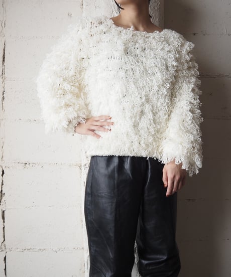 Looped Bulky Sweater WH