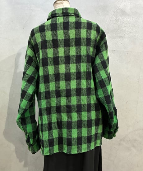 1970's L.L.Bean Wool Plaid Shirt GNBK