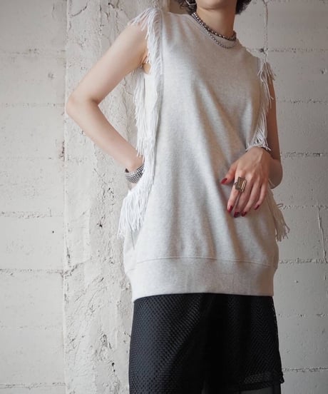 ORFEO Fringe Sweat Vest GRY