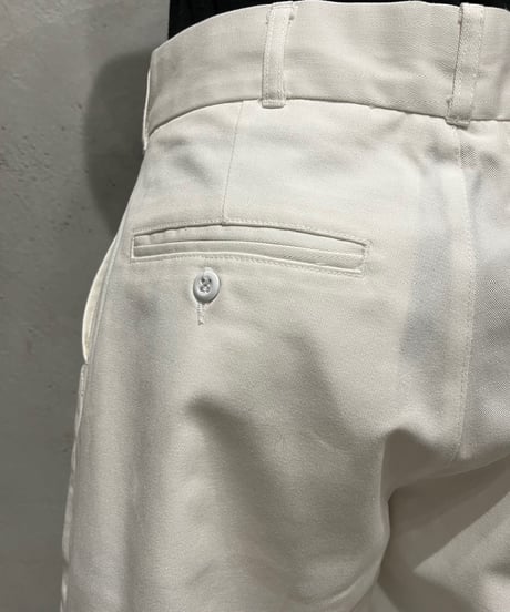 Taperd White Denim Pants WH