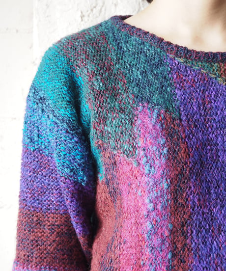 Gradation Dolman Sleeve Knit PUR