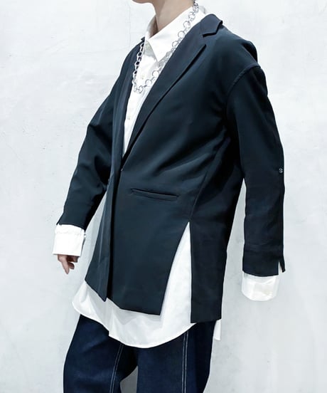 ARMANI EXCHANGE Slit Design Tailored Jacket BK