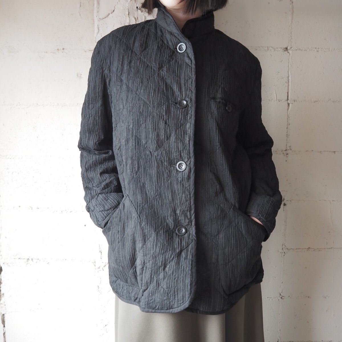 ISSEY MIYAKE Quilted Pleats Jacket BK | Orfeo