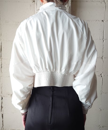 Shirring Sleeve Short Jacket WH