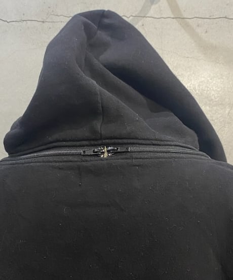Shoulder Zip Hoodie BK