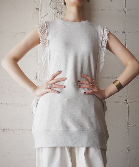 【Orfeo REMAKE】Fringe Sweat Vest GR