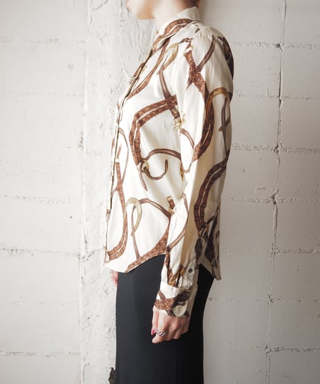 LAUREN Ralph Lauren Belt Pattern Shirt IVBR