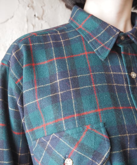 1970's Vintage PENDLETON Wool Check Shirt GR NV
