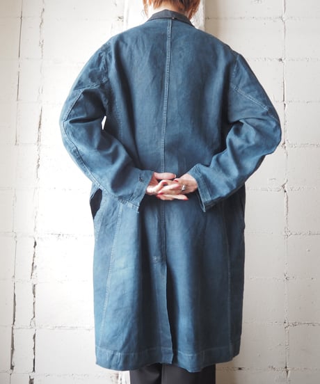 〜1930's Antique Linen Maquignon Coat NVBK