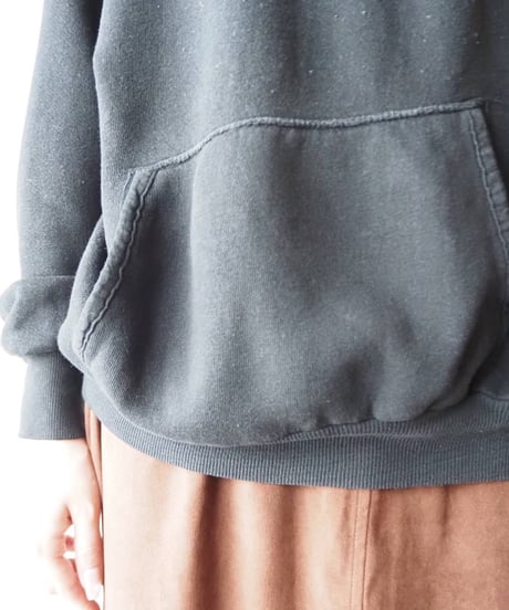 Piece Dyeing Embroidery Hoodie BK