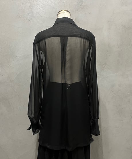 L/S Sheer Shirt BK