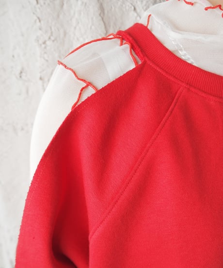 REMAKE Cutout Shoulder Sweat RE