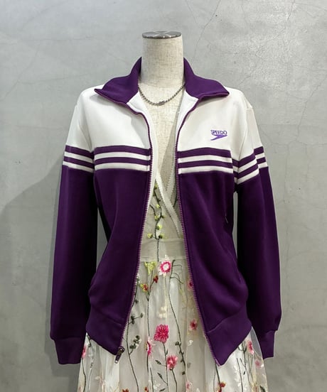 SPEEDO Bicolor High Neck Track Jacket PURWH