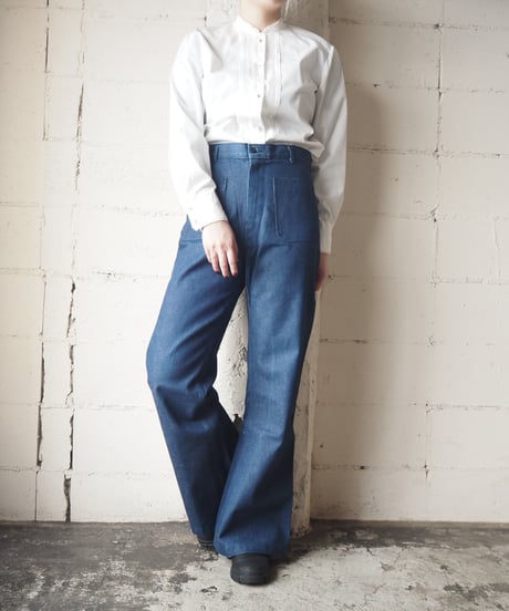 Tyrolean Stand Collar Blouse WH