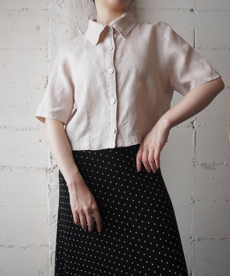 Linen Cropped Shirt BE