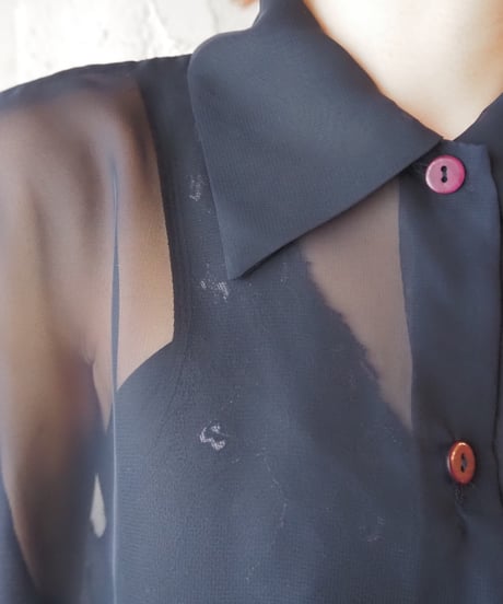 Short Sleeve Sheer Shirt NV