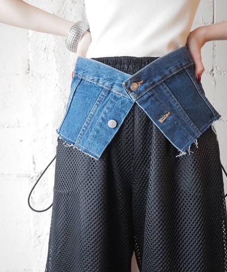 ORFEO Multi Way Denim Bustier BL