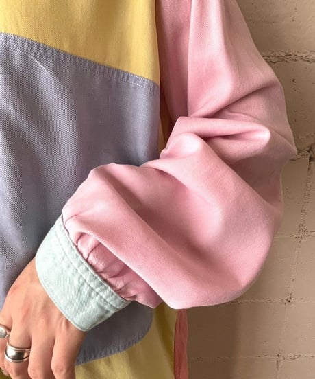 Patchwork Long Shirt YEBLRE