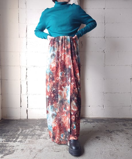 Galaxy Pattern Sheer Tight Skirt ORBL