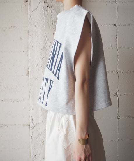 【Orfeo REMAKE】back open sweat vest GR