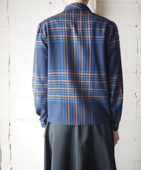 Double Breasted Check Blouse NVOR