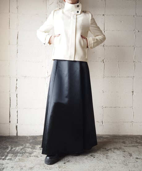 DOLCE & GABBANA Stand Collar Belted Jacket WH
