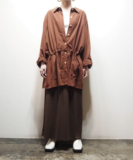 Drawstring Shirt Jacket BR